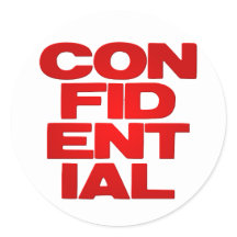 Confidential Sticker