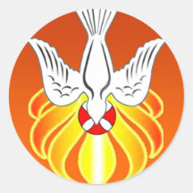 Confirmation Sticker- Holy Spirit and seven flames