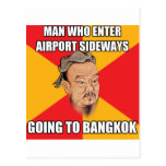 Confucius Say Going to Bangkok Post Card