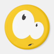 Confused Smile 2 Fridge Magnets