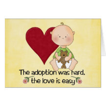 congatulations adoption card