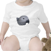 Congo African Grey parrot Baby Bodysuits
