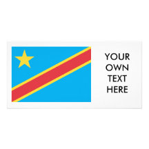 Congo Flag Custom Photo Card