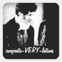 congratu-VERY-lations Stickers