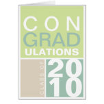 Congratulation class of year green taupe modern greeting card
