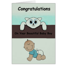 Congratulation on a new baby Boy stomize Product Cards