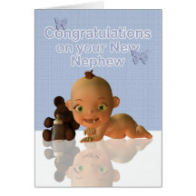 Congratulations A Beautiful Baby boy  Aunt Auntie Card