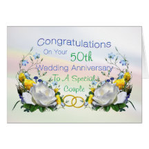Congratulations Anniversay Roses Card
