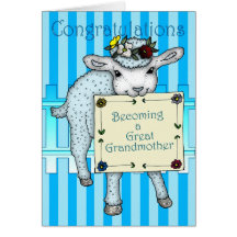 congratulations becoming a Great Grandmother Greeting Card
