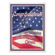Congratulations New American Citizen!-Celebration Personalized Invite