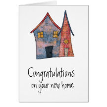 congratulations New Home Note Card
