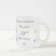 Congratulations On your 18th Birthday Mug