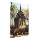 Congregation Leaving the Reformed Church in Nuenen canvas prints