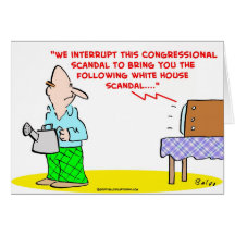 congressional white house scandal greeting card