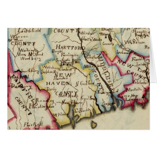 Connecticut 11 greeting card