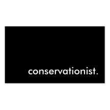 conservationist. business card