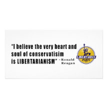Conservatism Quote by President Ronald Reagan Customized Photo Card