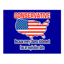 Conservative - Anti Obama Post Cards