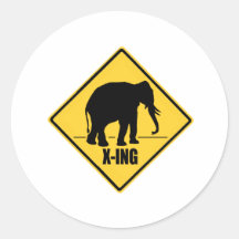 Conservative Crossing Round Stickers