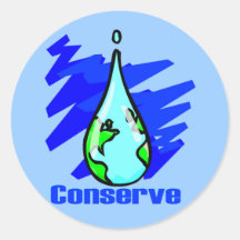 Conserve Water Sticker