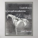 Consider the Lilies Print