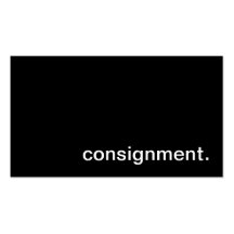 Consignment Business Card