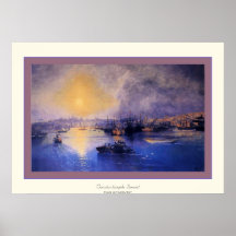 Constantinople Sunset~ Ivan Aivazovsky Posters