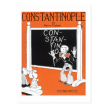 Constantinople Vintage Songbook Cover Postcards