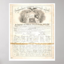 Constitutional Amendment Abolishing Slavery 0453A Posters