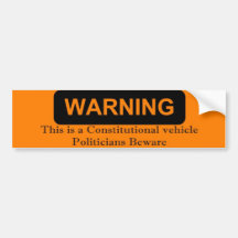 Constitutional Vehicle Bumper Stickers