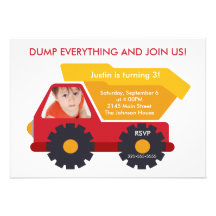 Construction Birthday Invitation