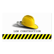 Construction, Builder, Road Work, Manager Business Business Card