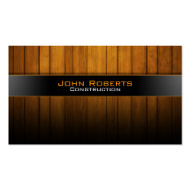 Construction business card