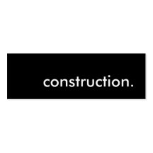 construction. business card template