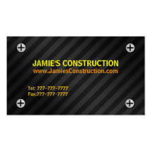 Construction business cards