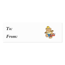 Construction Carpenter Bear Business Cards