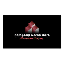 Construction Company Logo Business Cards