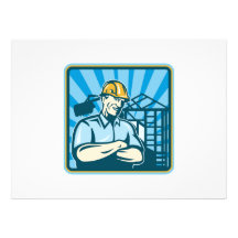 Construction Engineer Foreman Worker Invite