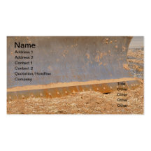 construction equipment business card templates