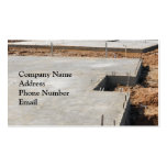 Construction Foundation Business Card
