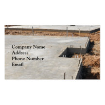 Construction Foundation Business Card