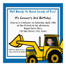 Construction Fun/ Backhoe Announcements