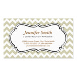 Construction Manager - Chevron Simple Jasmine Business Card