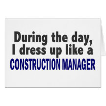 Construction Manager During The Day Card