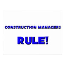 Construction Managers Rule! Postcards