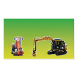 Construction Mechanical Digger Excavator Business Card