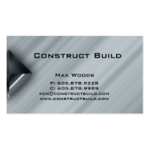 Construction Metal Business Card Professional 2