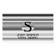 Construction  Monogram Business Cards