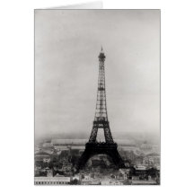 Construction of the Eiffel Tower Greeting Cards