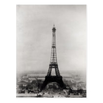 Construction of the Eiffel Tower postcards
